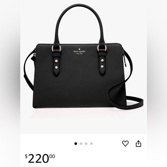 Kate Spade Black bag/ cross strap - Picture 2 of 8